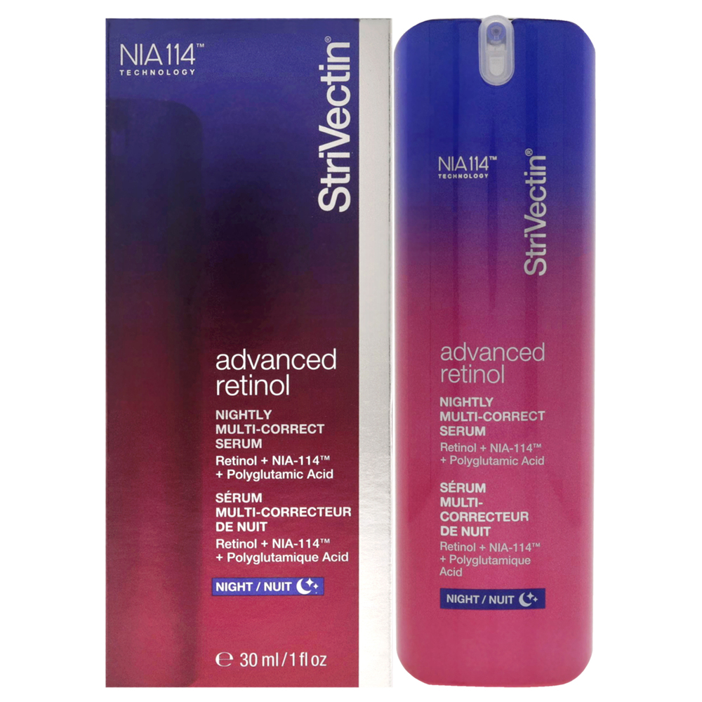 Advanced Retinol Nightly Multi-Correct Serum by StriVectin for Women 1 oz Serum